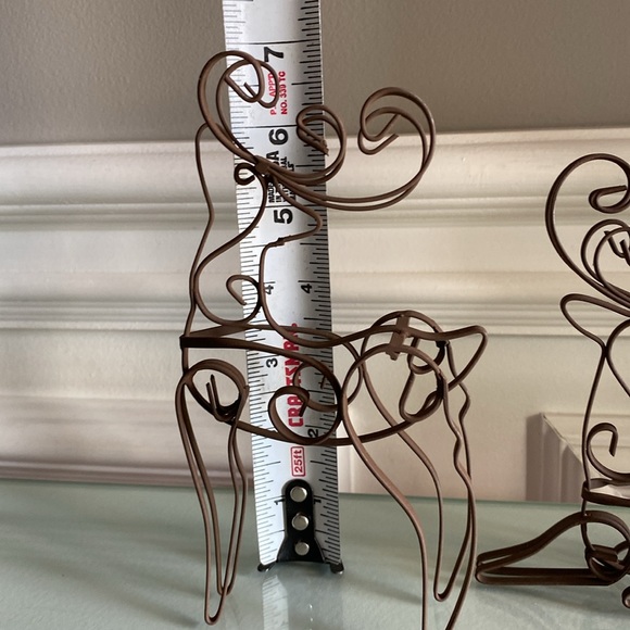 Pier 1 Holiday Reindeer & Iron Trees Tablescaping Mantel Decor - Picture 8 of 11